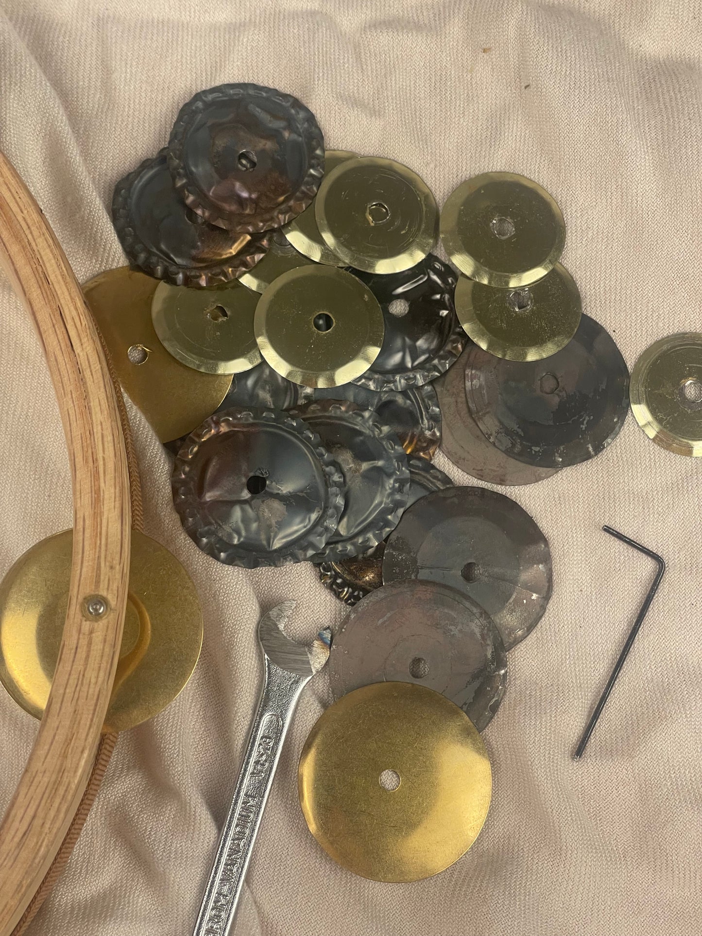 CERRO - Tunable oak Tamburello changeable jingles