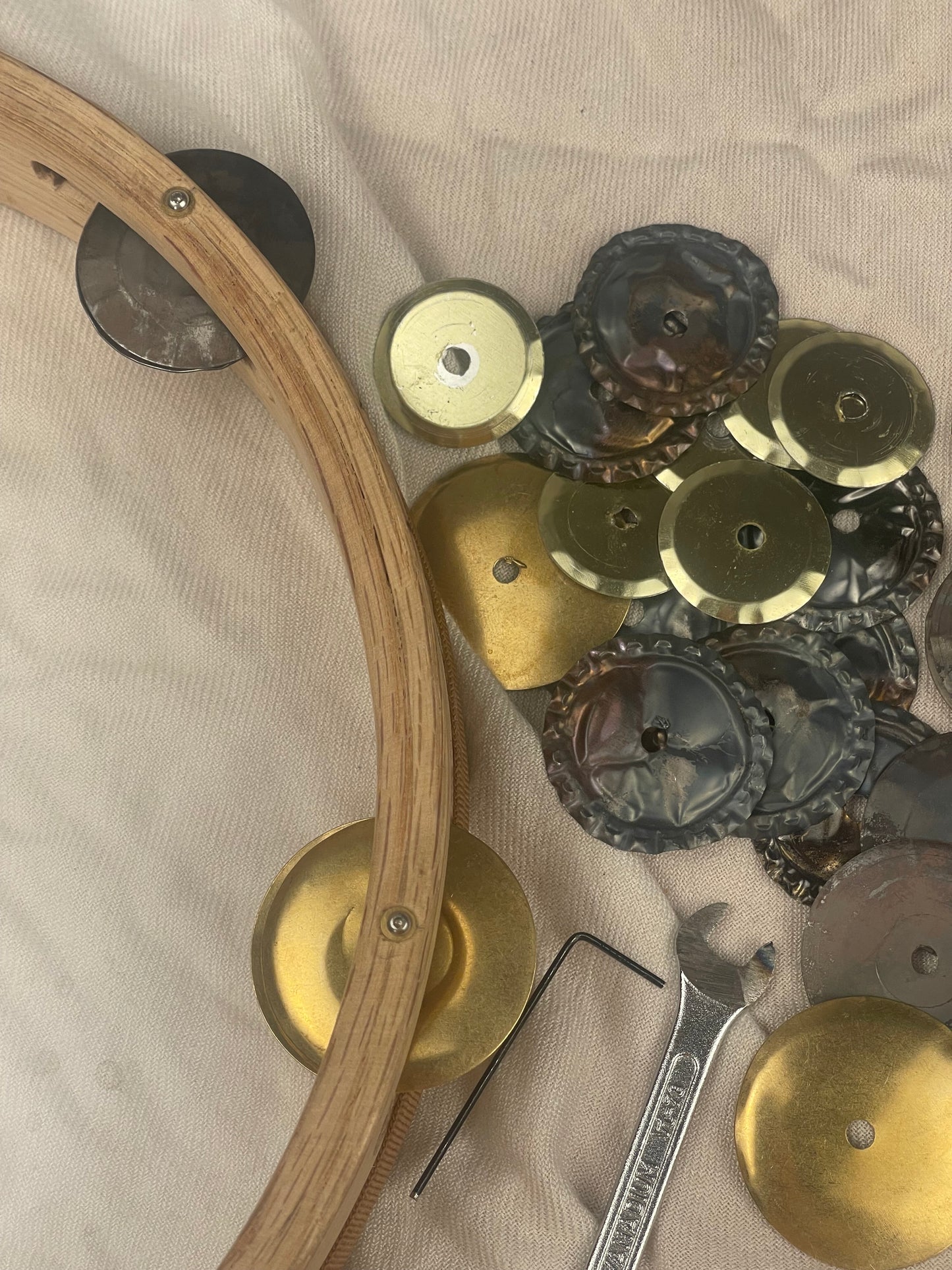 CERRO - Tunable oak Tamburello changeable jingles