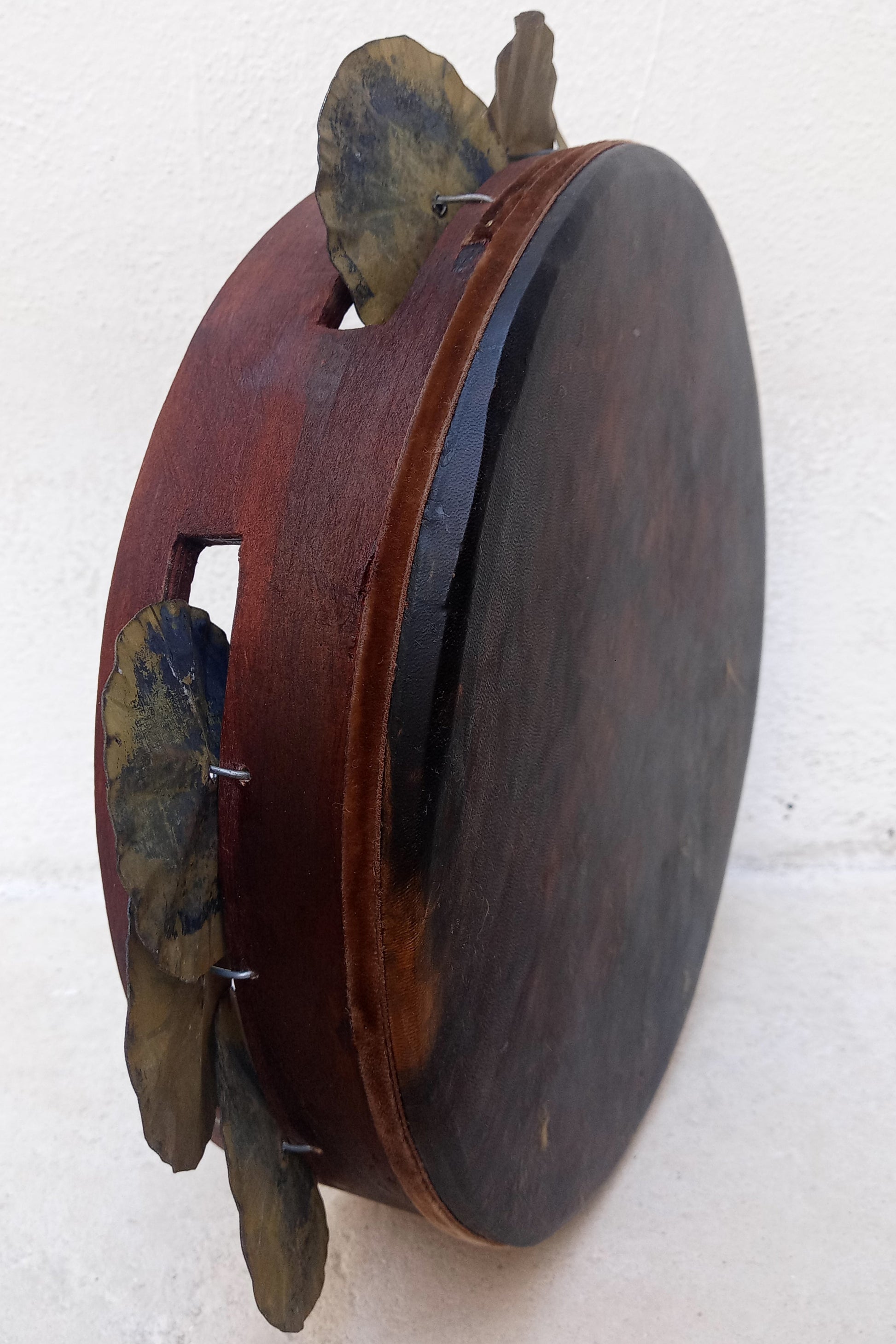 30 cm mahogany tamburello from Southern Italy