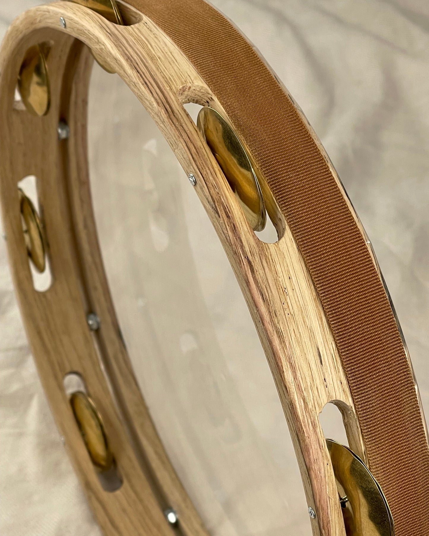 MAESTRALE– Tunable Oak Tamburello 11" with Brass Jingles