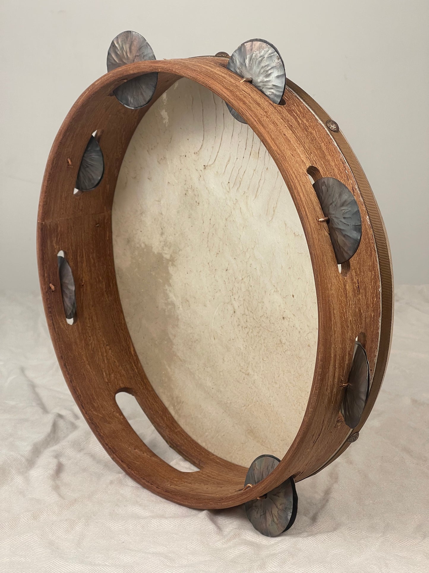 Tamburello Tradizionale in mogano e Pelle di Capretto | Quinto Drums
