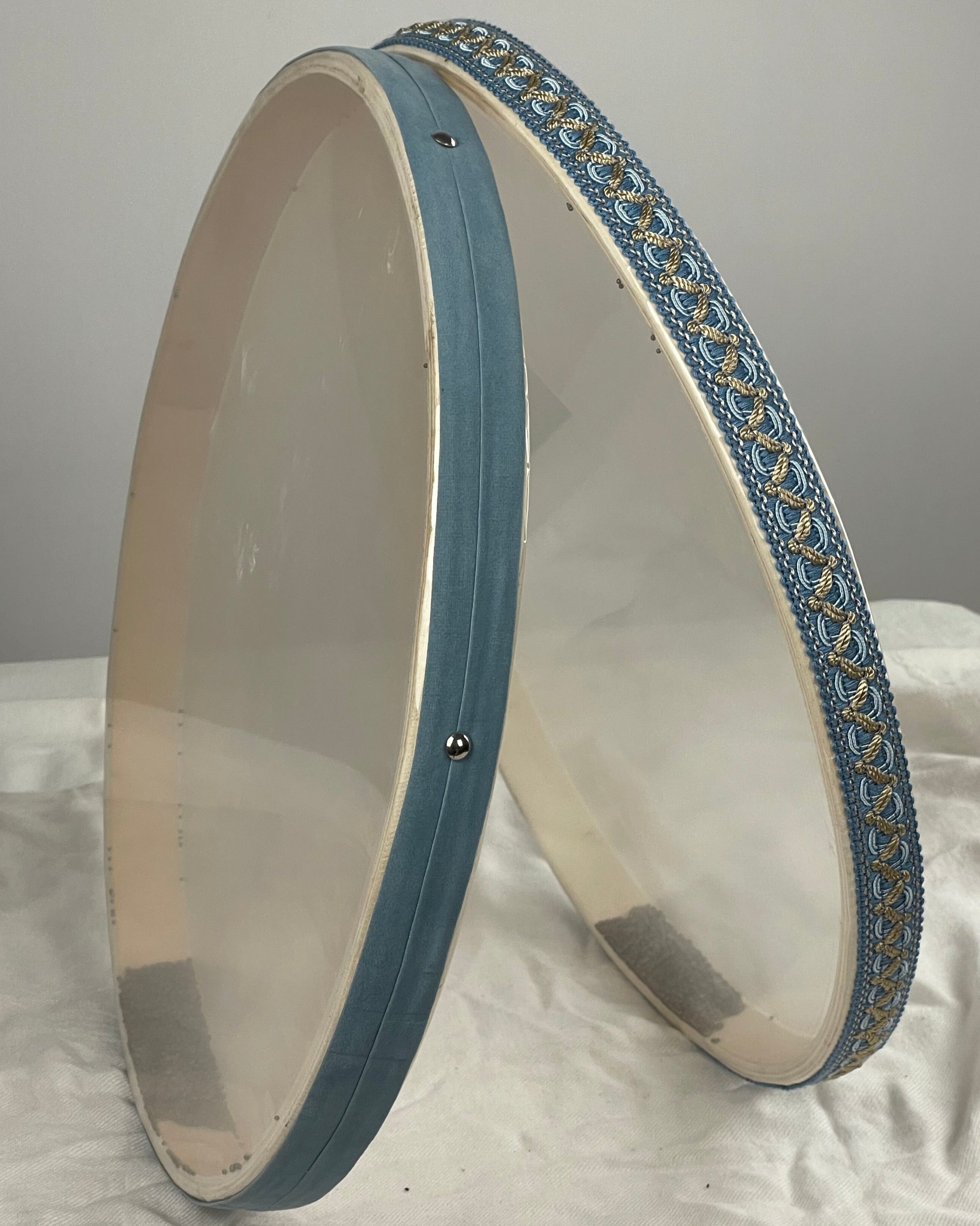 Acqua ocean drum handcrafted in Puglia with steel beads inside