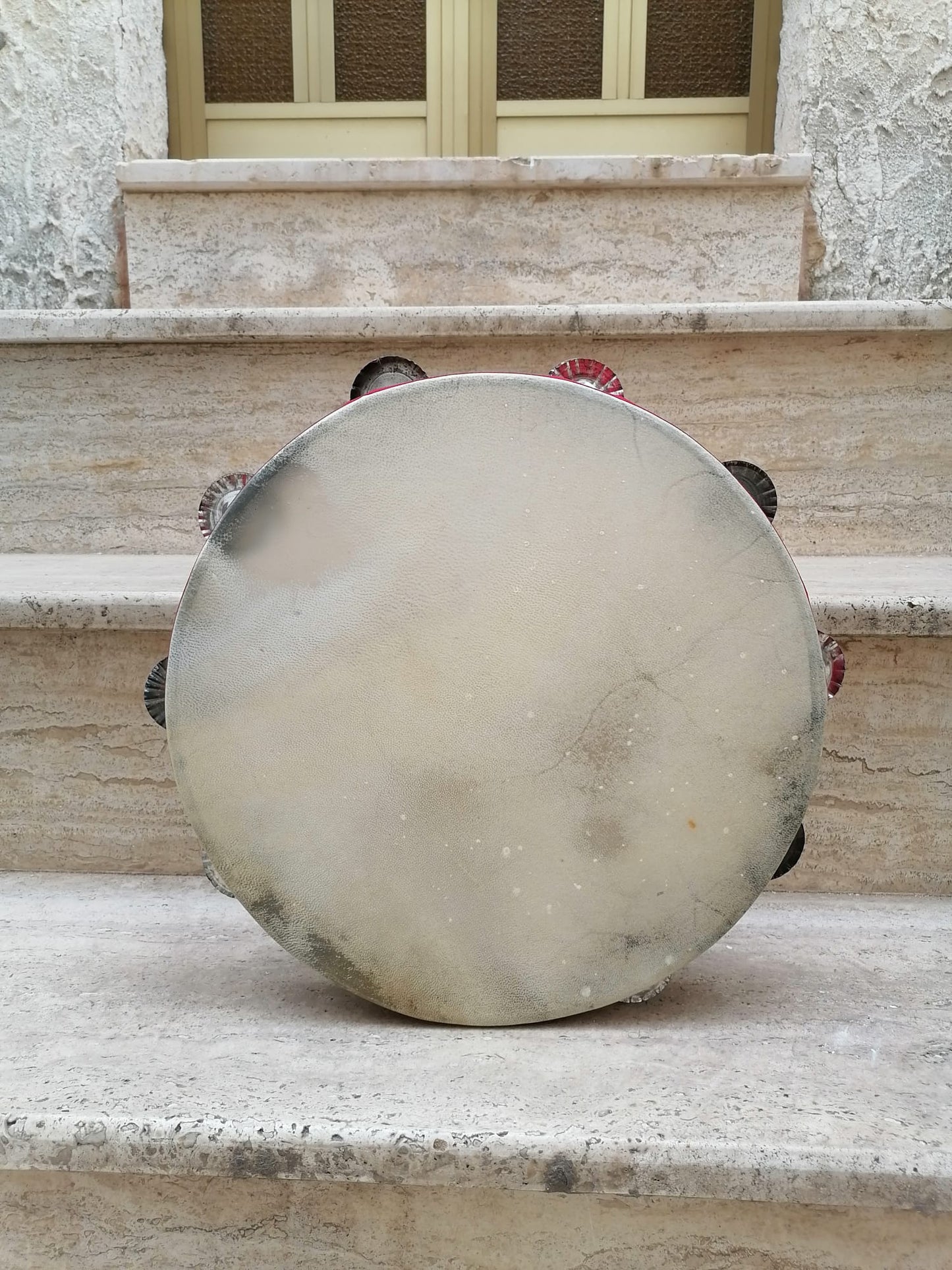 Traditional Tambourine – Black Frame - Galician-Style Jingles