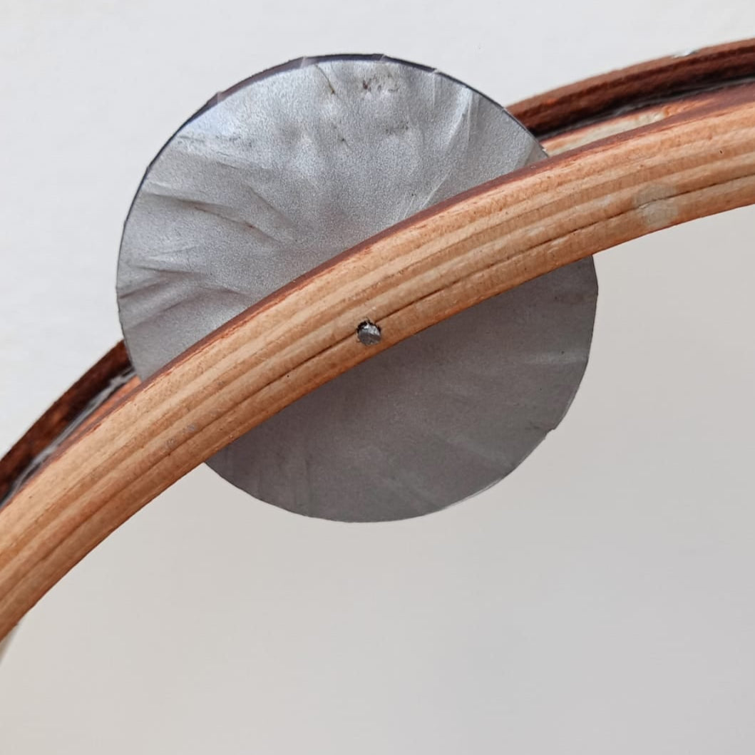 Traditional Handmade Tamburello  –  Mylar Head Tambourine