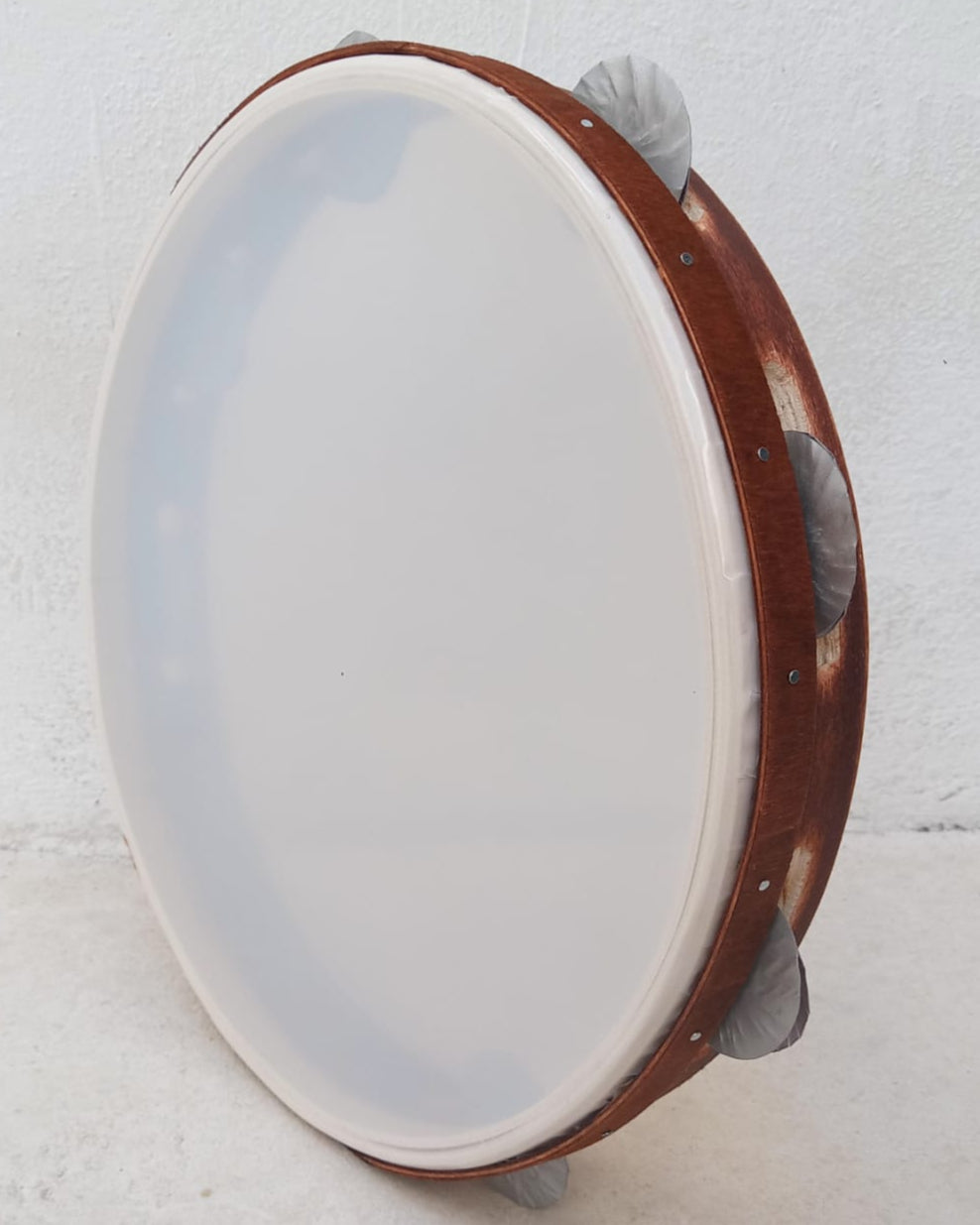 Traditional Handmade Tamburello  –  Mylar Head Tambourine