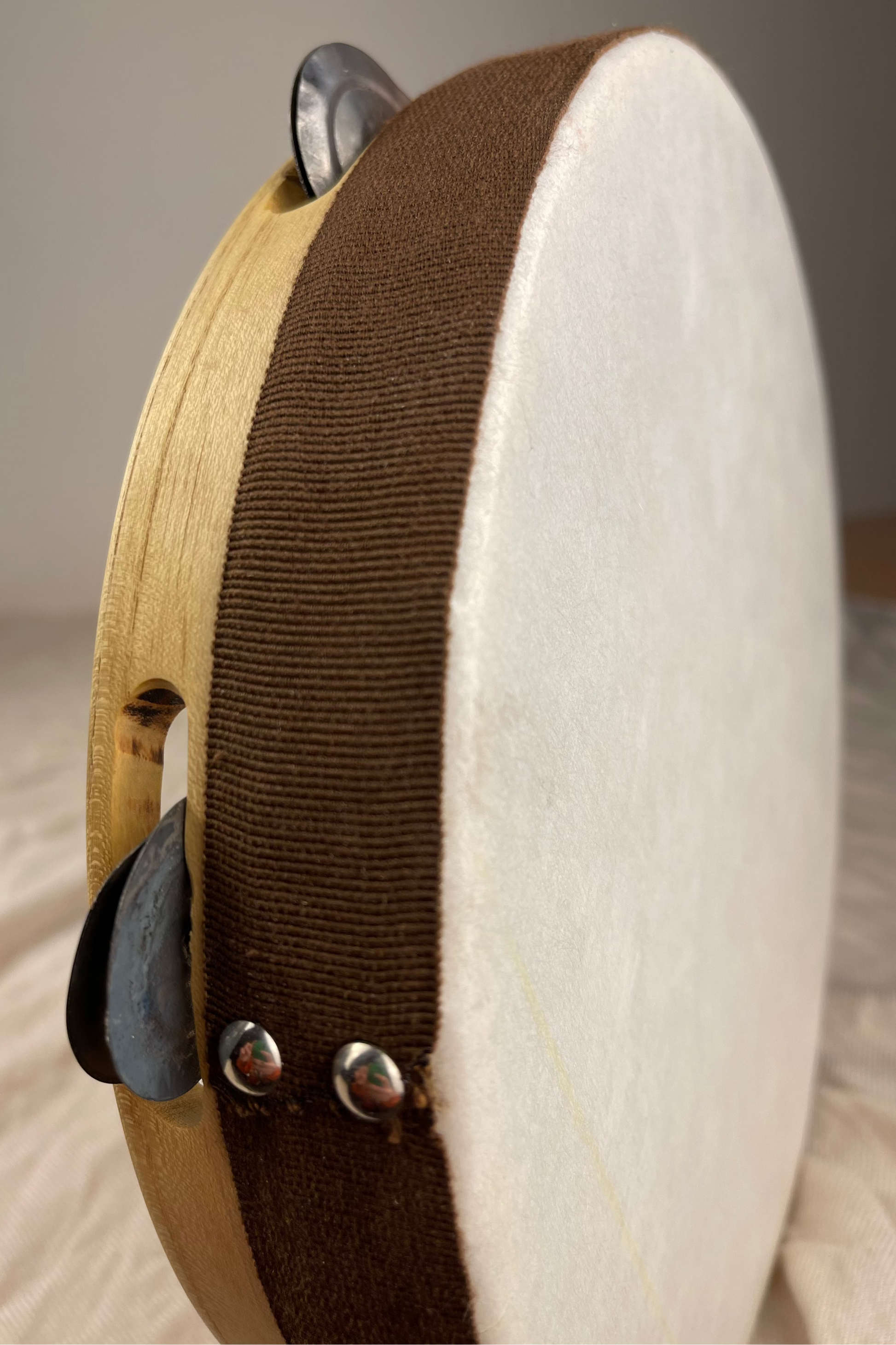 SPIGA – kanjira-style small tamburello handmade in Puglia