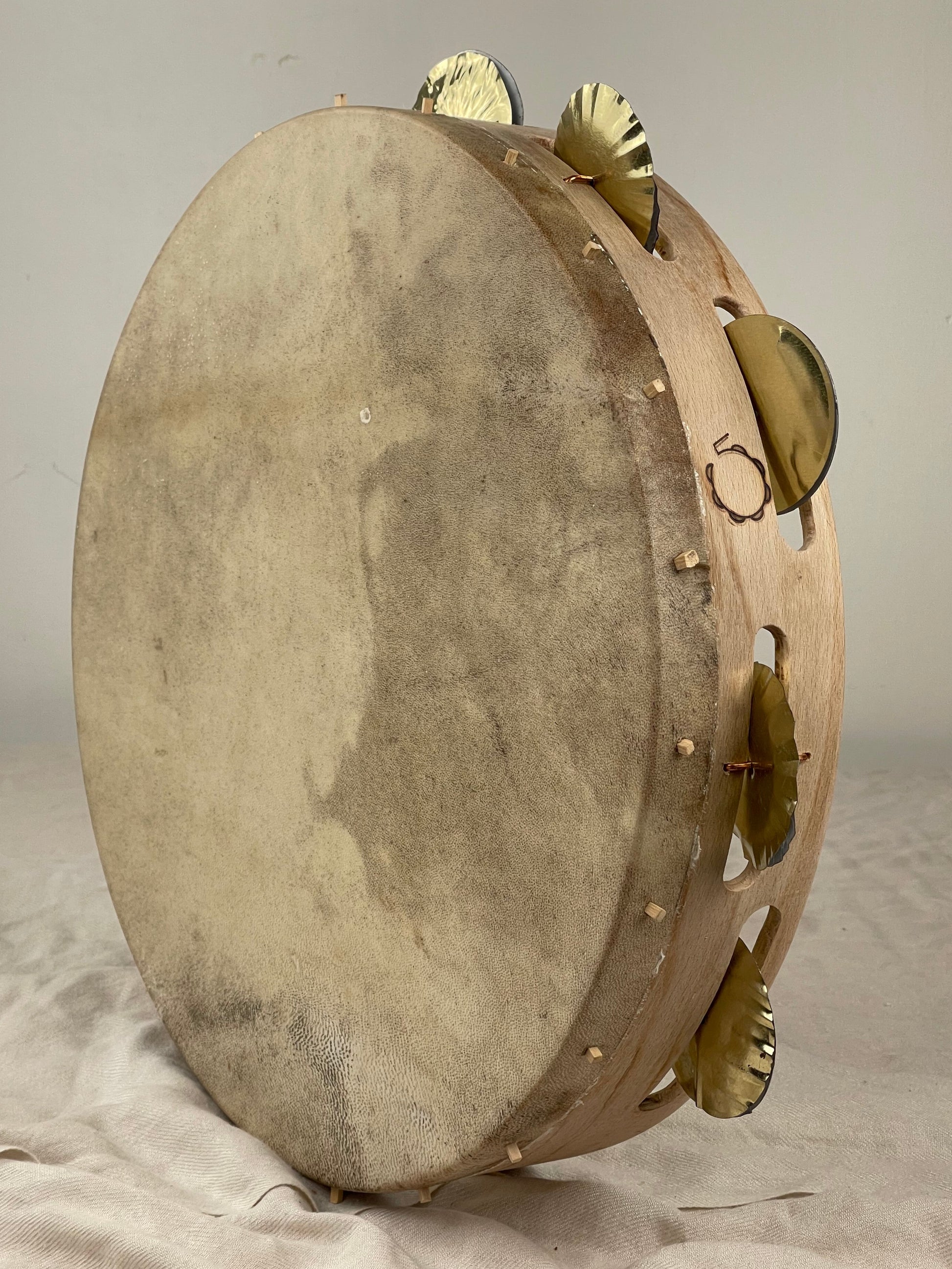 Tamburello 35 cm con sonagli in ottone QuintoLab