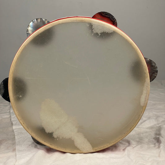 Traditional 30 cm tambourine with goatskin and poplar frame