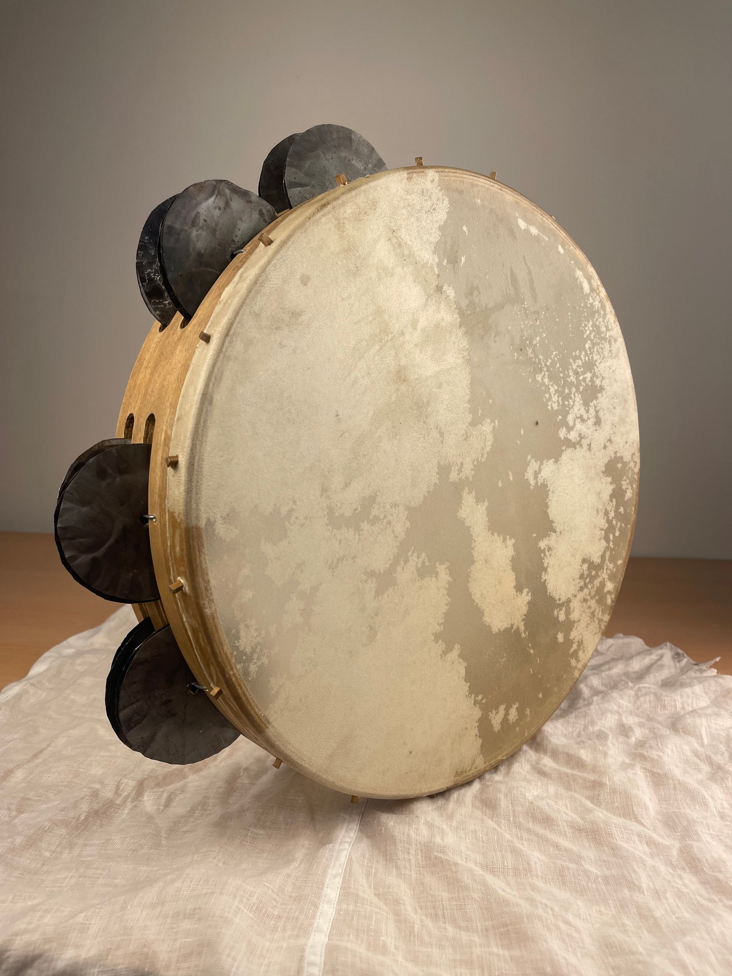 Tamburello Tradizionale Leggero in Pelle di Capretto | Quinto Drums