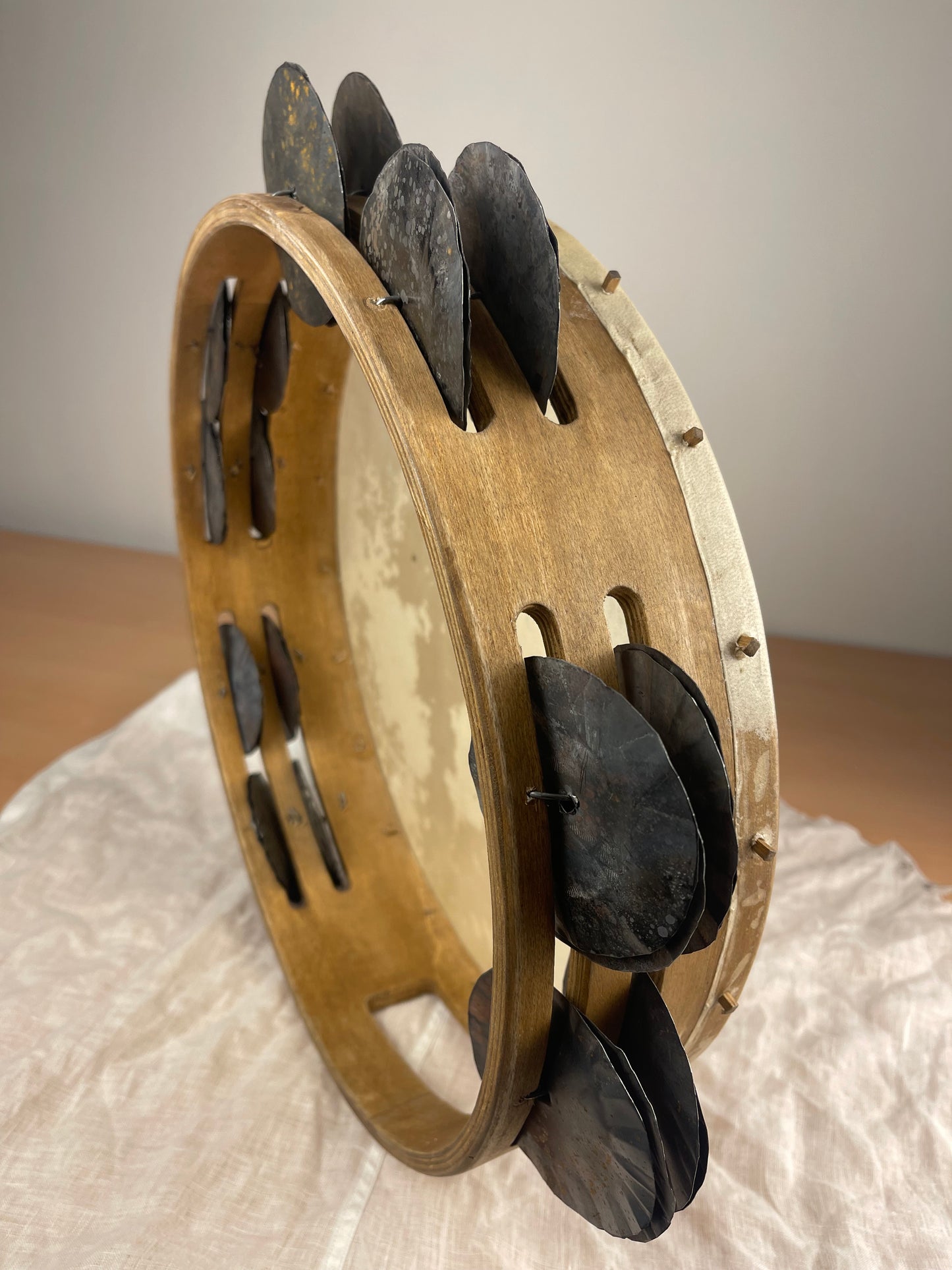 Tamburello Tradizionale Leggero in Pelle di Capretto | Quinto Drums