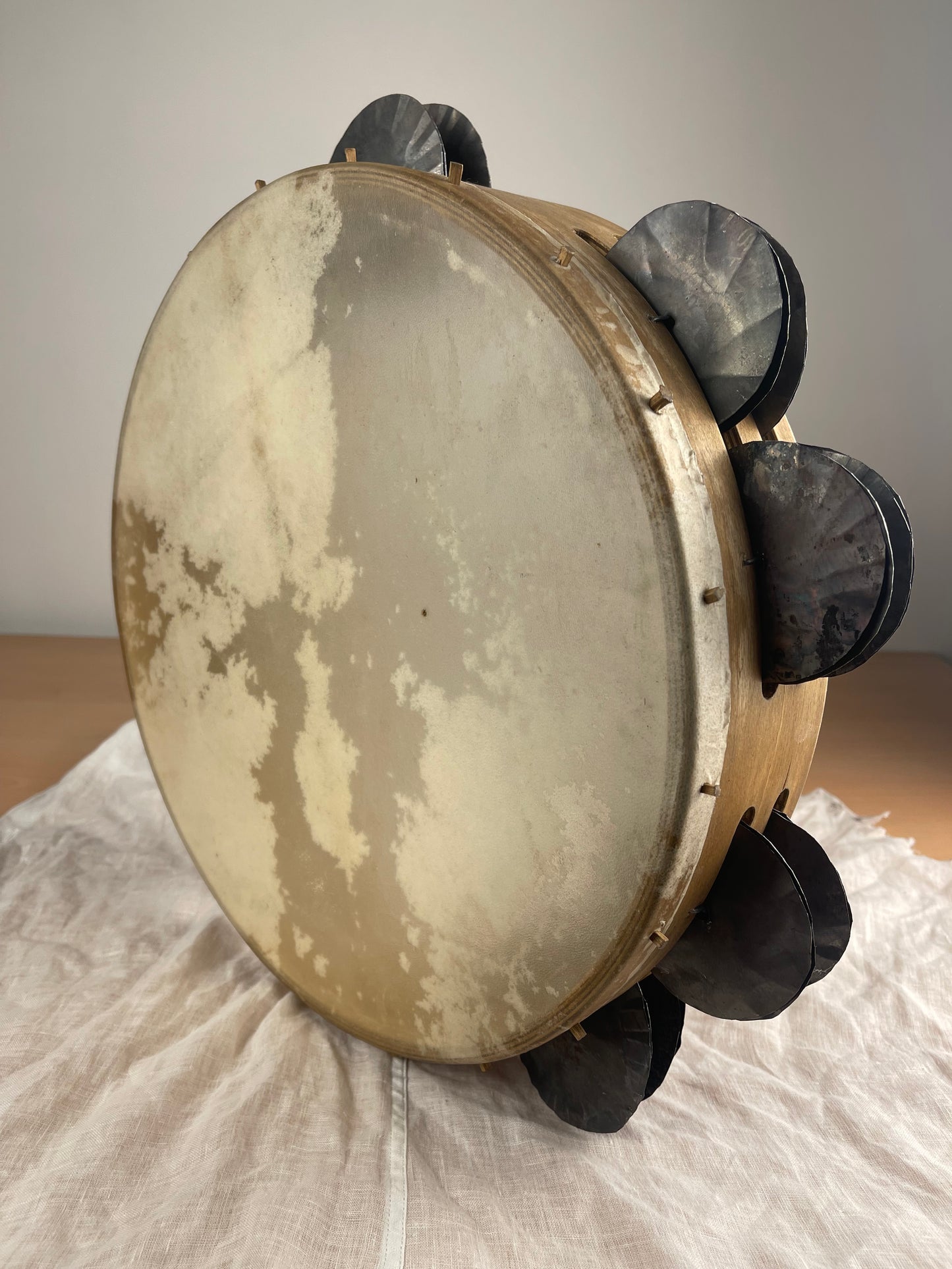 Tamburello Tradizionale Leggero in Pelle di Capretto | Quinto Drums