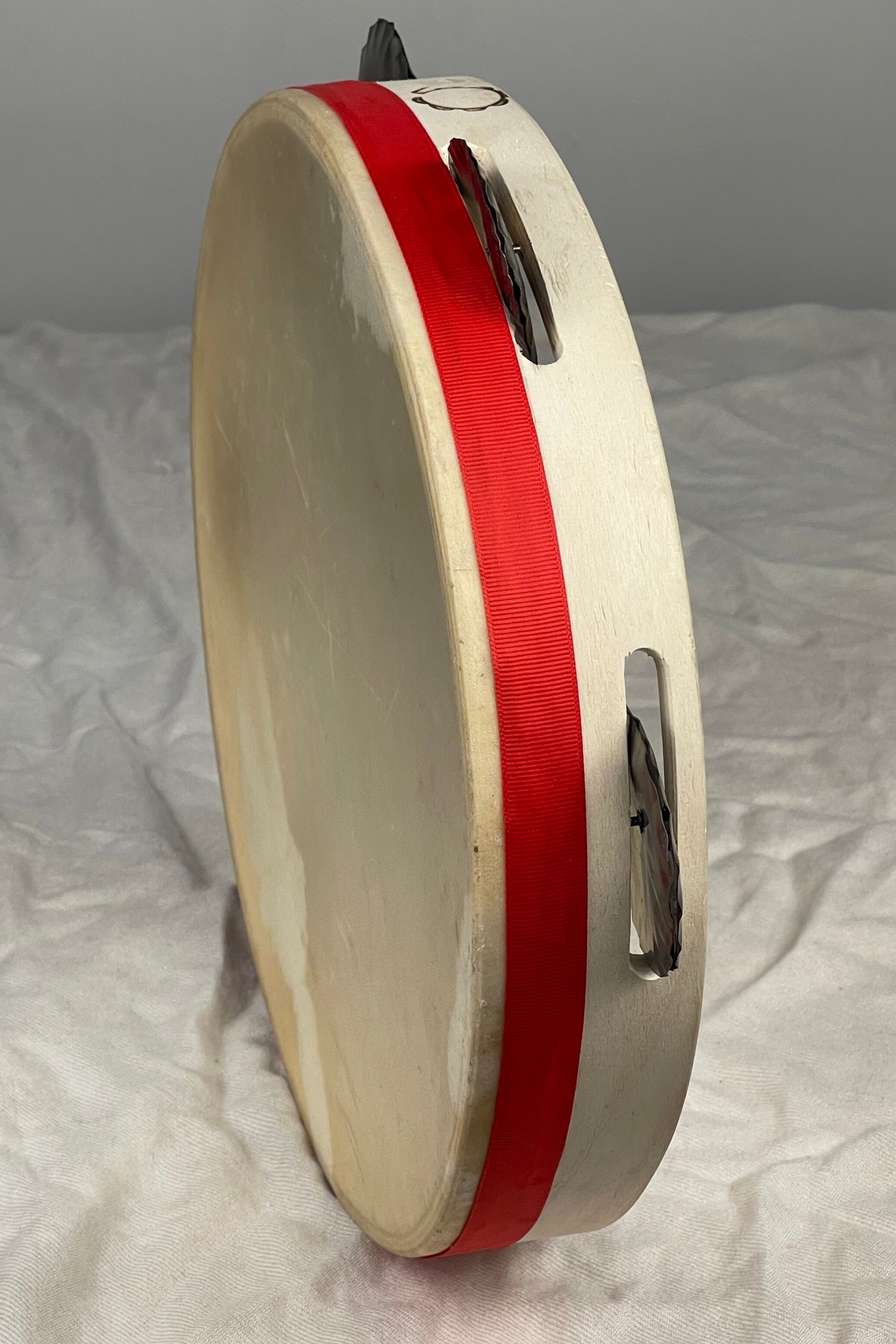 Handcrafted tambourine for pizzica and tarantella
